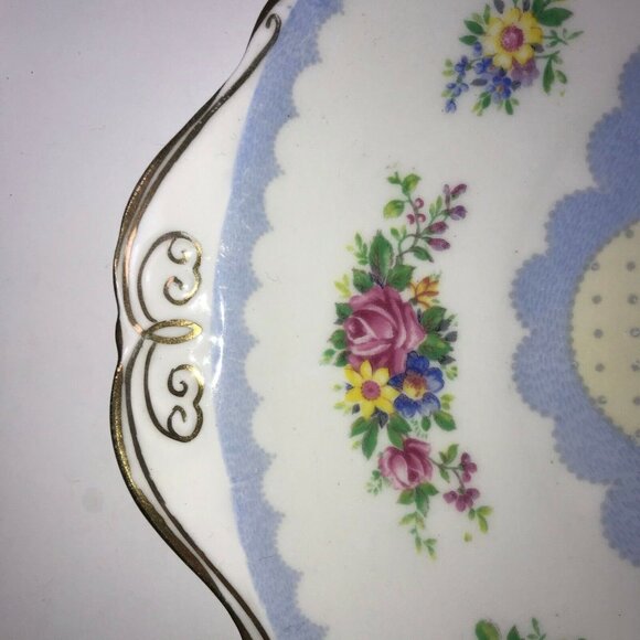 Royal Albert Prudence Cake Plate Floral Serving Tray English Bone China Dish - Picture 6 of 6
